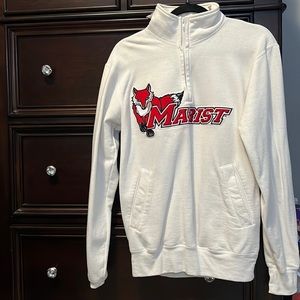 marist university half zip sweatshirt. Size small. Brand:champion